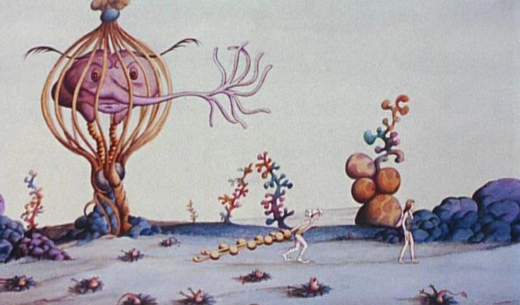 As paisagens do planeta Yagam são tão bizarras que lembram as telas de Salvador Dalí