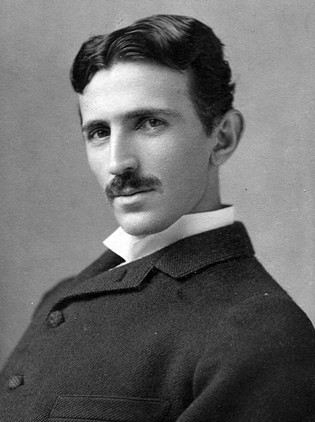 Foto de Nikola Tesla. Foto de 1890